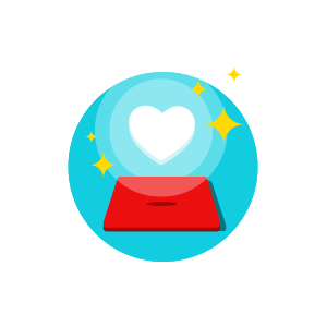 jenius valentine card glowing in the dark
